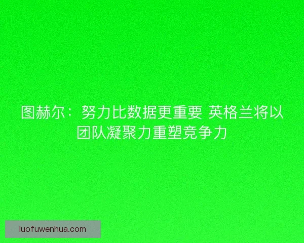图赫尔：努力比数据更重要 英格兰将以团队凝聚力重塑竞争力